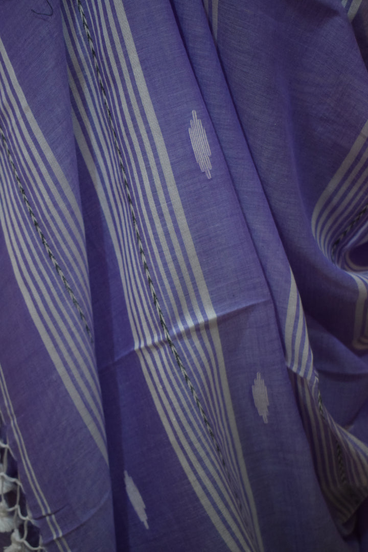 Aparajita: Lavender Mulmul Buti Saree