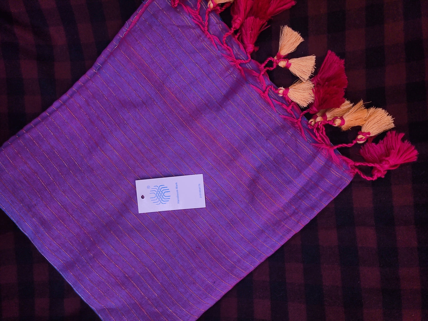 Niranjana- Lavender Mulmul-Zari Stripes Saree