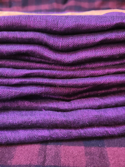 Rātrika - Purple Linen Zari Saree